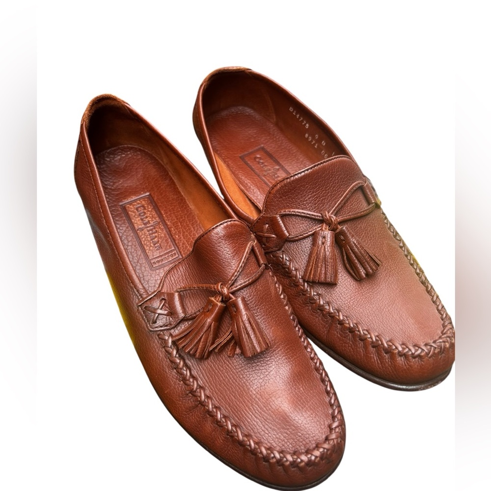 Cole Haan Country Tassel Brown Leather Loafers Women’s 90s Vintage
